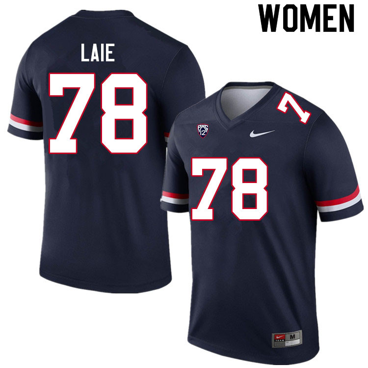 Women #78 Donovan Laie Arizona Wildcats College Football Jerseys Sale-Navy - Click Image to Close
